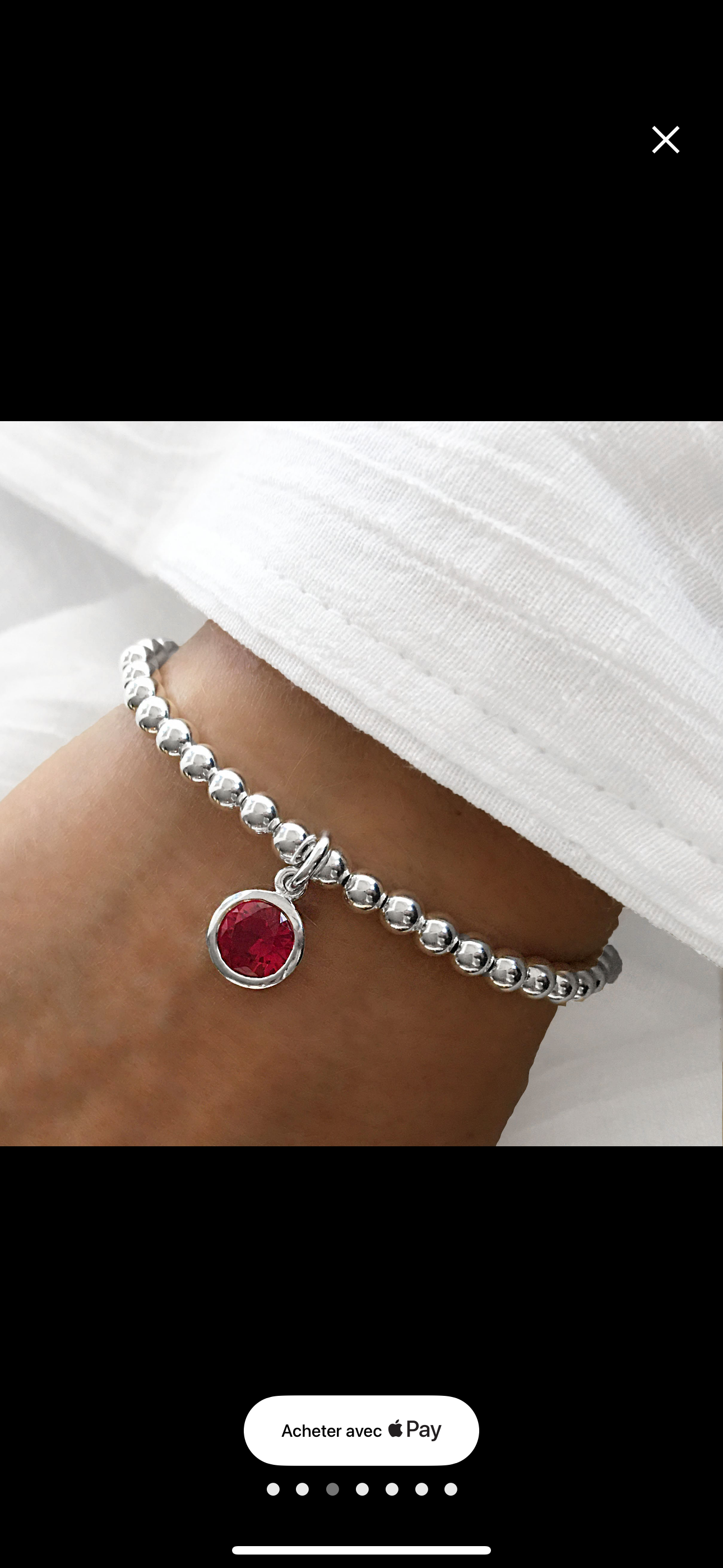 Bracelet à personnaliser Billes et breloques en argent sterling 9.25, 4 breloques au choix, extensible