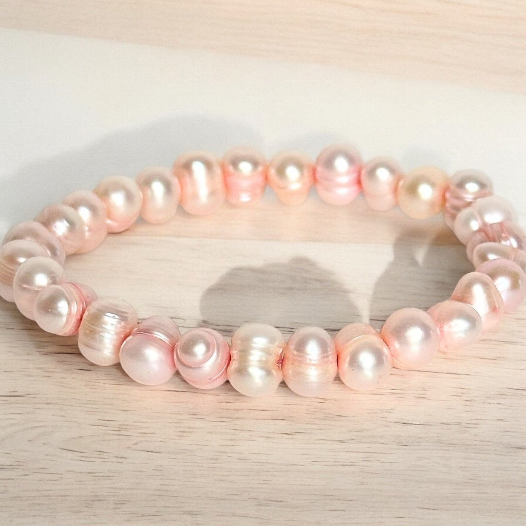 Bracelet Perles d’eau douce rose