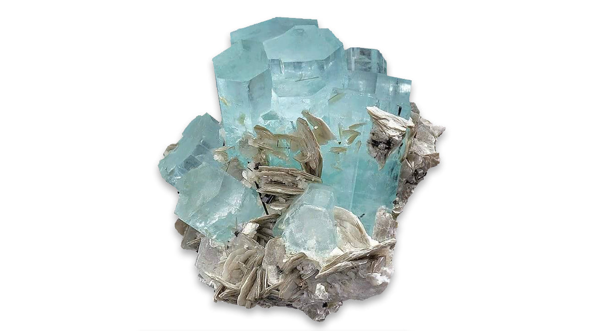 Bracelet d’aigue marine naturelle