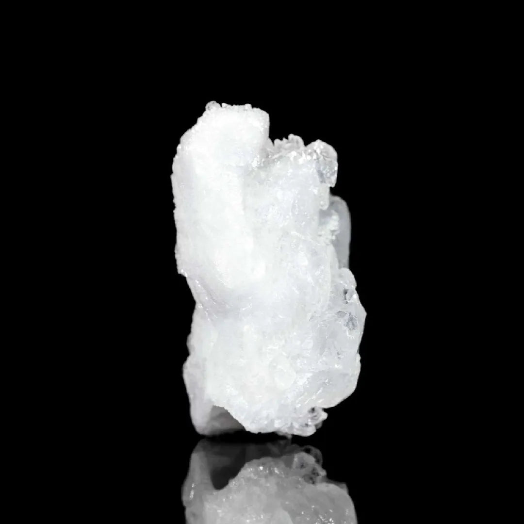 Bracelet de Quartz milky, Onyx noir mat et argent sterling 9.25